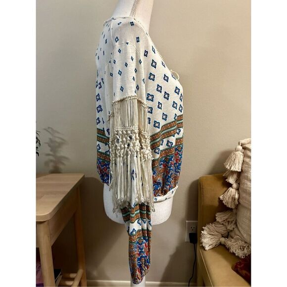 Free People Macra Maze Me Blouson Top  Size XS - Picture 5 of 10